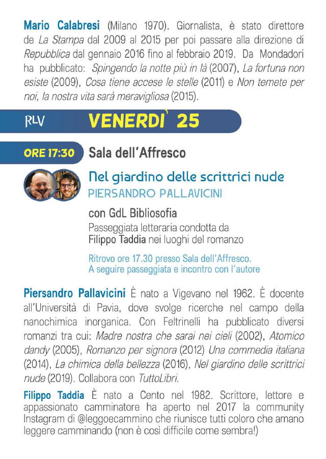 Vigevano 2019 Rassegna Letteraria